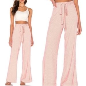Anthropologie Pink Wide Leg Pants